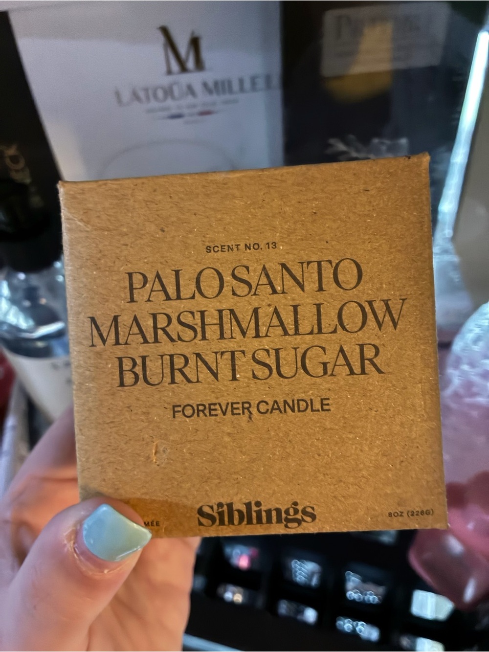 Palo Santo marshmallow burnt sugar candle by siblings